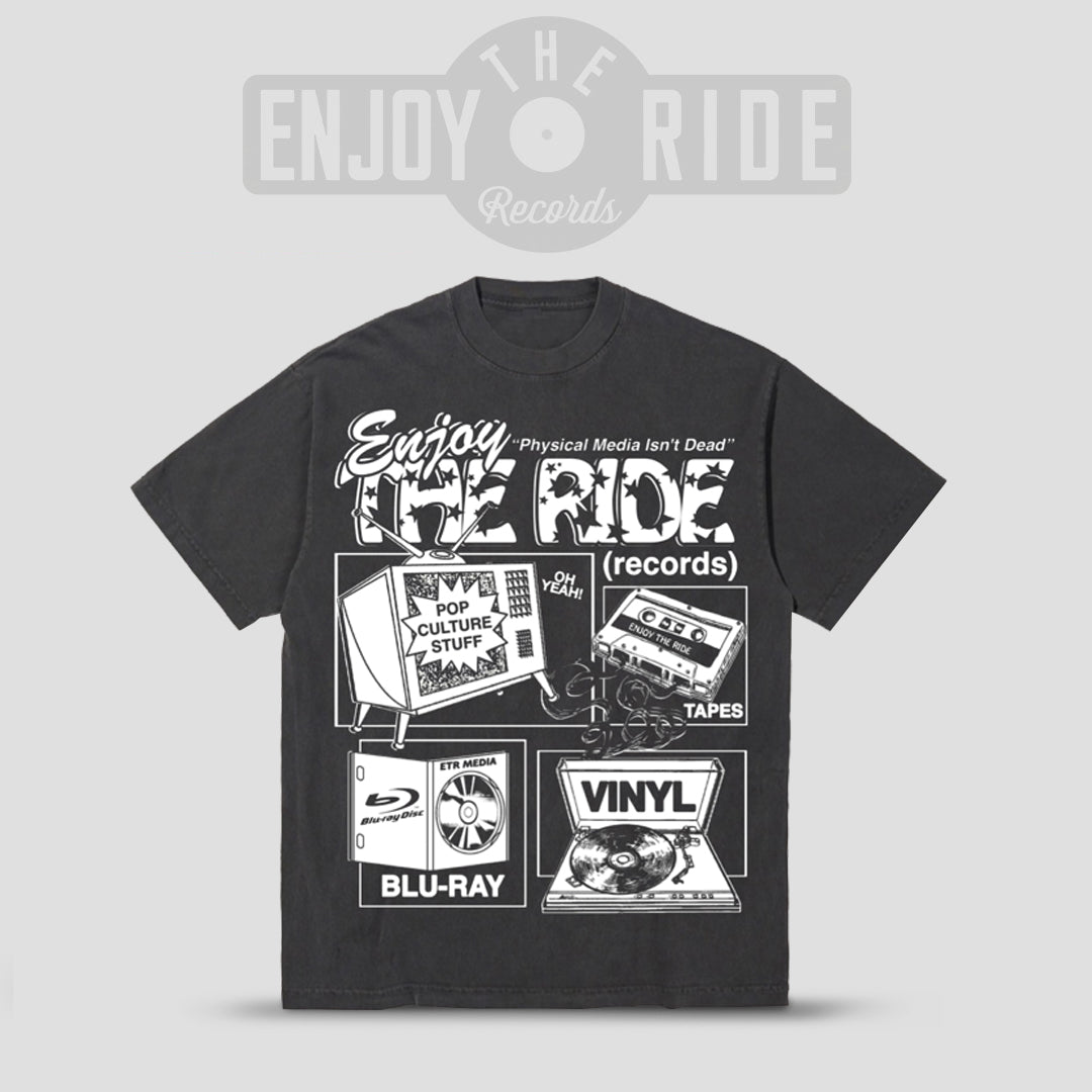 Double Wonderful x ETR T-Shirt - Physical Media Isn't Dead!