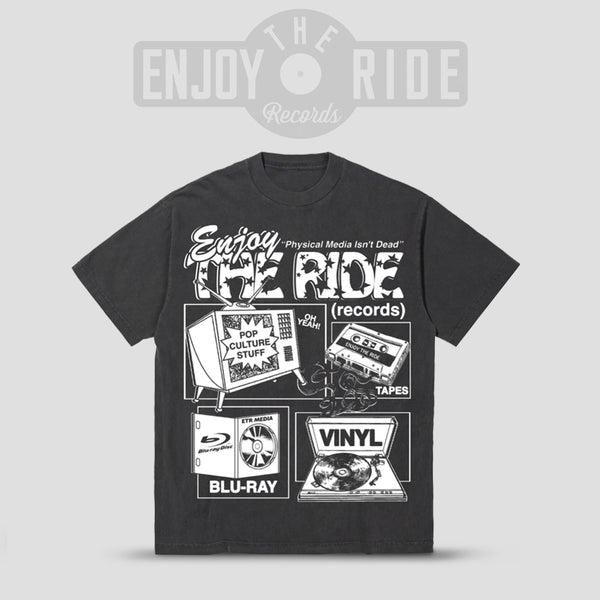 Double Wonderful x ETR T-Shirt - Physical Media Isn't Dead!