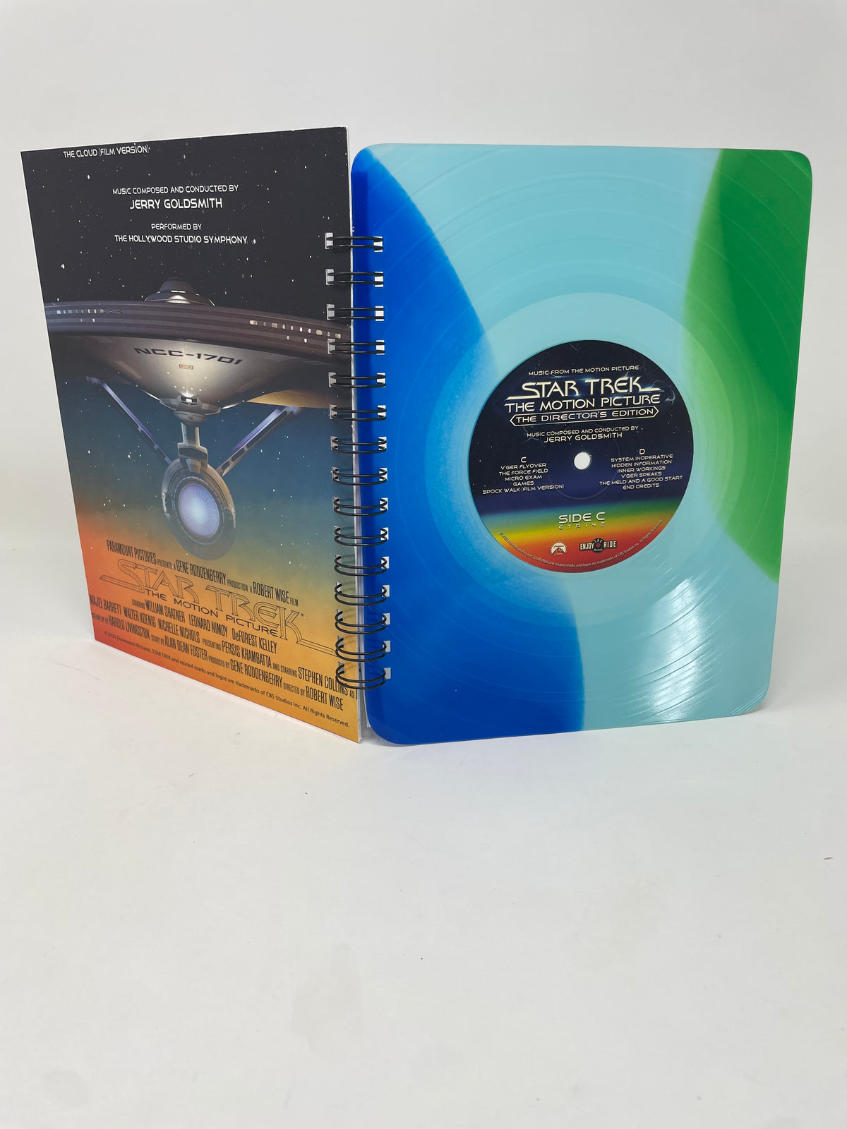 Repurposed Vinyl Lp Spiral Notebook