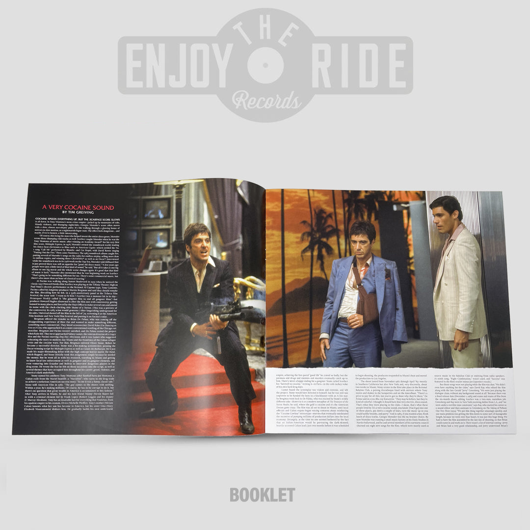 SCARFACE – 40th ANNIVERSARY ORIGINAL SCORE: LIMITED EDITION 2xLP (Distro Title)