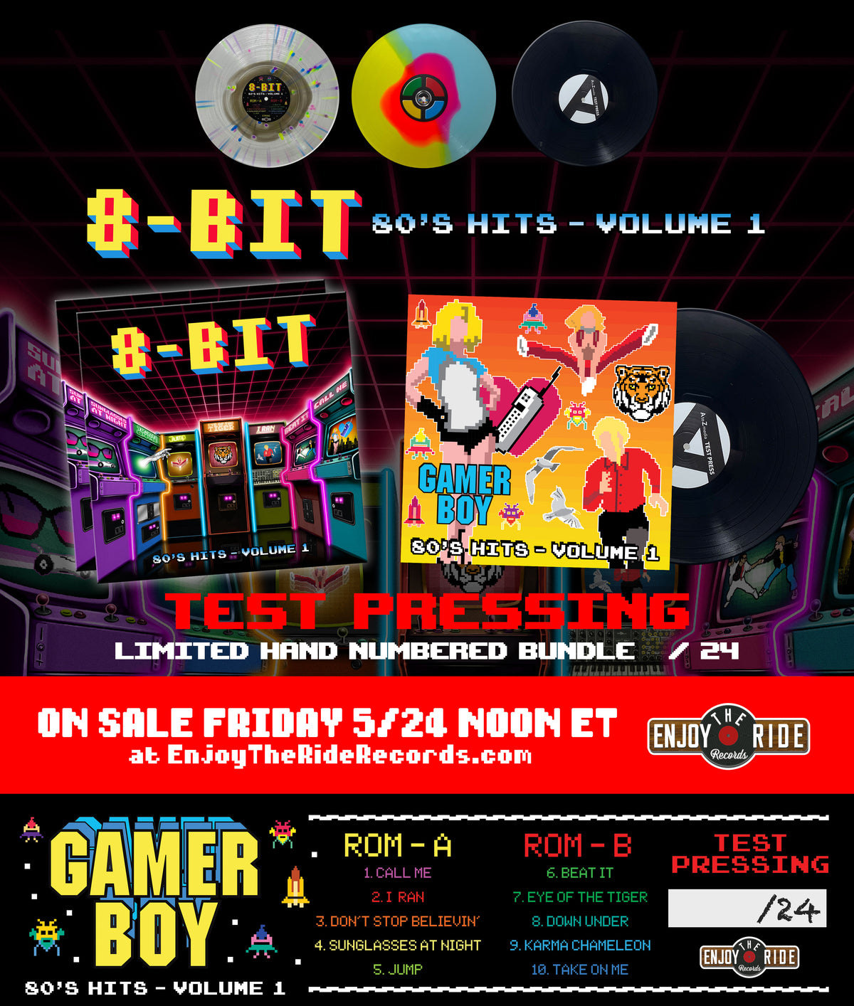 8-bit '80s Hits - Volume 1 by Gamer Boy (ETR202)