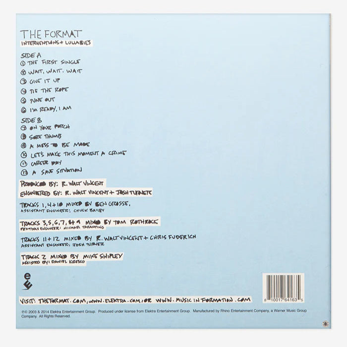 The Format - Interventions And Lullabies