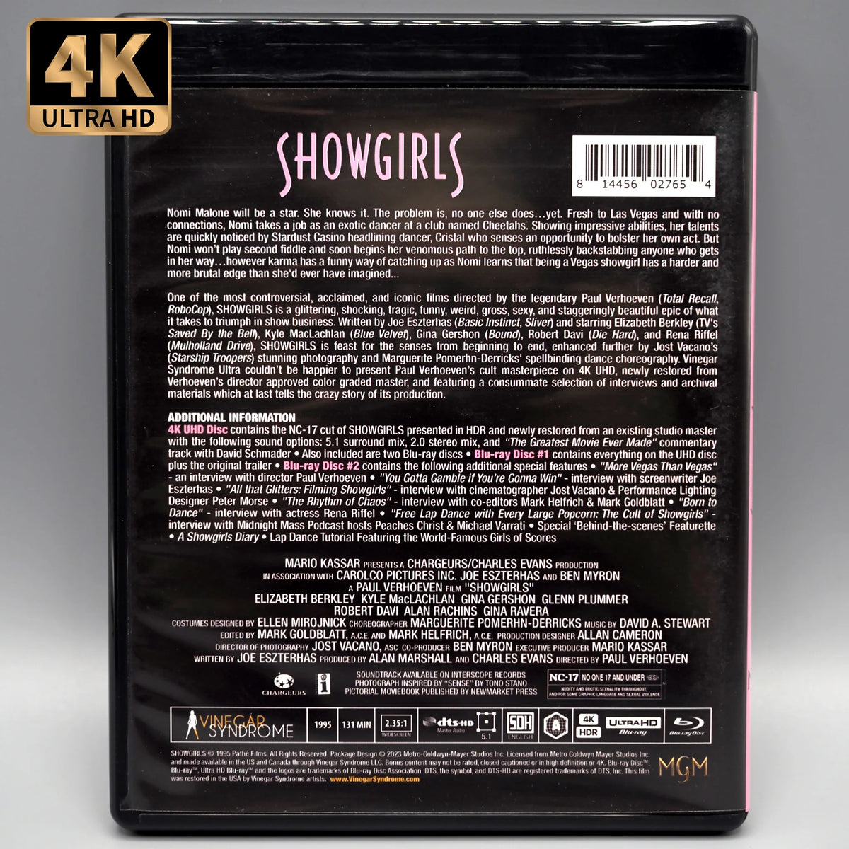 Showgirls (Limited Edition 4k + Blu Ray Release) {Staff Pick}