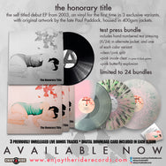 THE HONORARY TITLE Test Press Bundle (ETR076)
