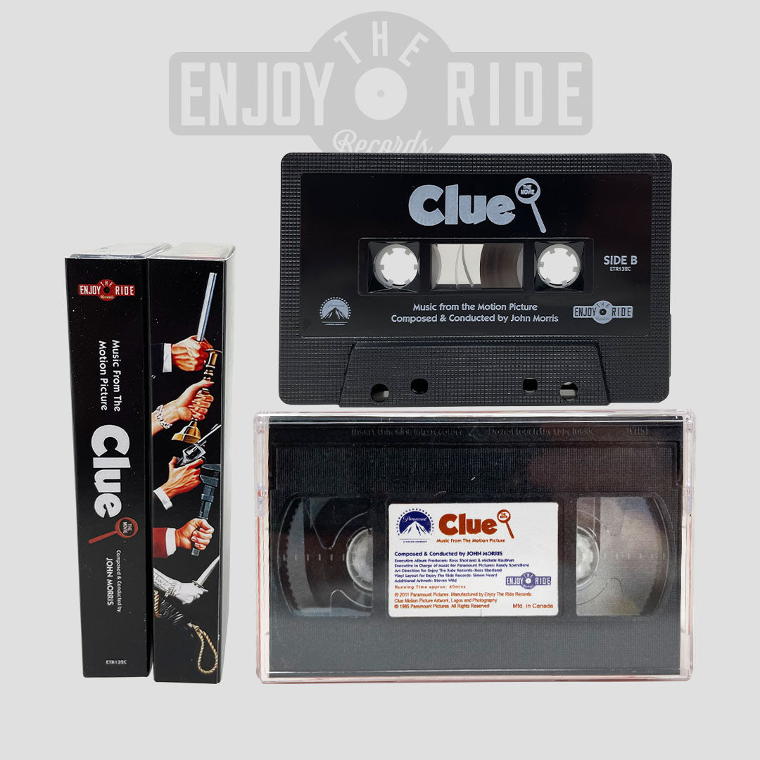 CLUE THE MOVIE Cassette Tapes (MUSIC FROM THE PARAMOUNT MOTION PICTURE) BY JOHN MORRIS (ETR13c2