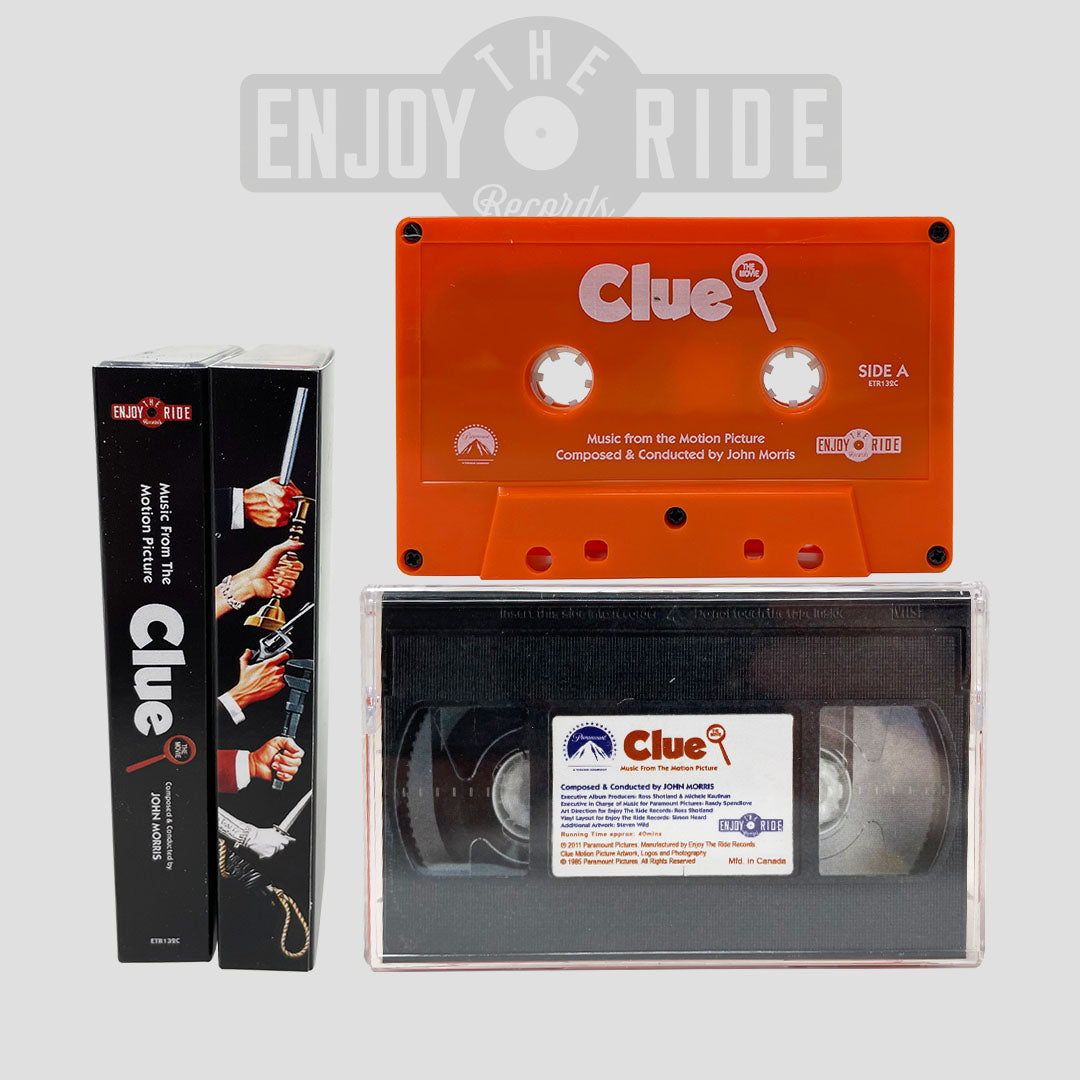 CLUE THE MOVIE Cassette Tapes (MUSIC FROM THE PARAMOUNT MOTION PICTURE) BY JOHN MORRIS (ETR13c2