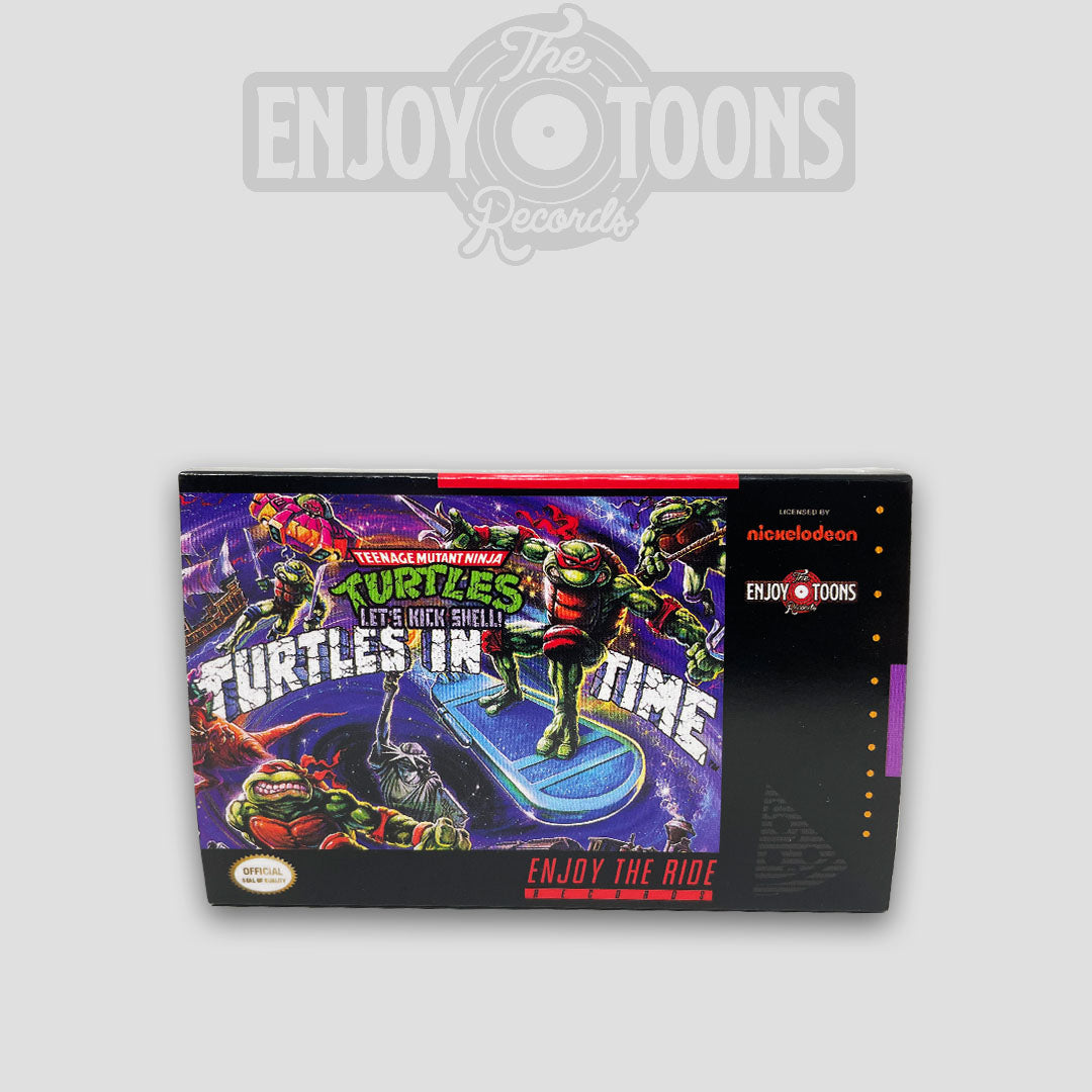 Teenage Mutant Ninja Turtles: Let's Kick Shell Cassette Tape Game Box Homage Version (ETT026c)