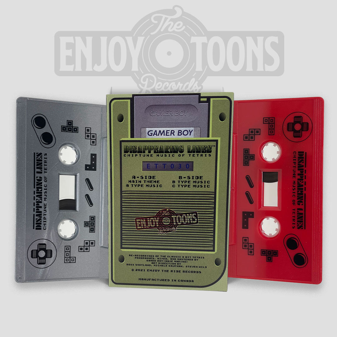 Disappearing Lines: Chiptune Music of Tetris by Gamer Boy Cassette (ETT030c)