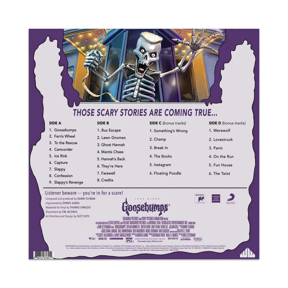 Goosebumps: Original Motion Picture Soundtrack By Danny Elfman (Distro Title)