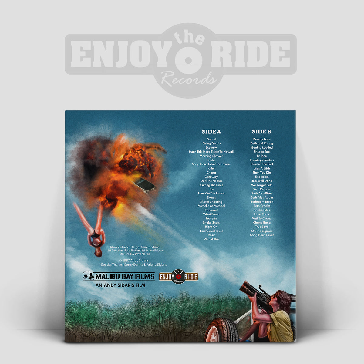 Hard Ticket To Hawaii Soundtrack: An Andy Sidaris Film Sand & Razor Blade FILLED Variant