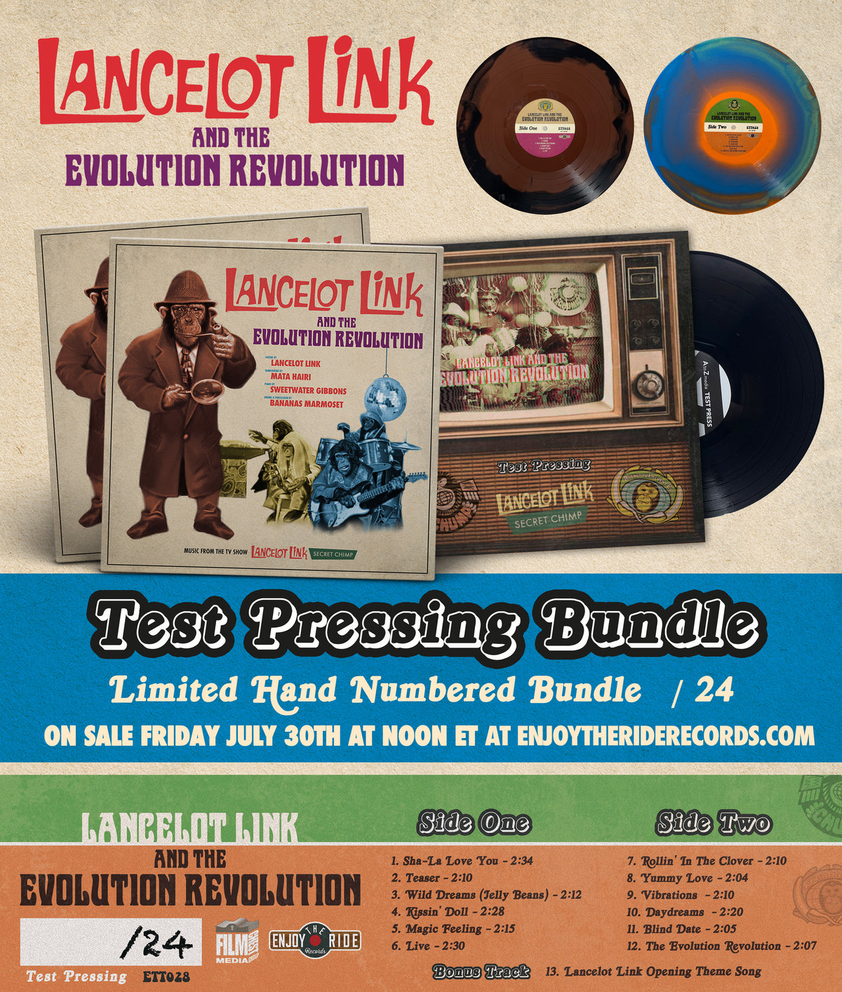 Lancelot Link And The Evolution Revolution: Music From The TV Show Lancelot Link: Secret Chimp (ETT028)