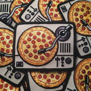 Turntable Pizza PATCH (Iron On)