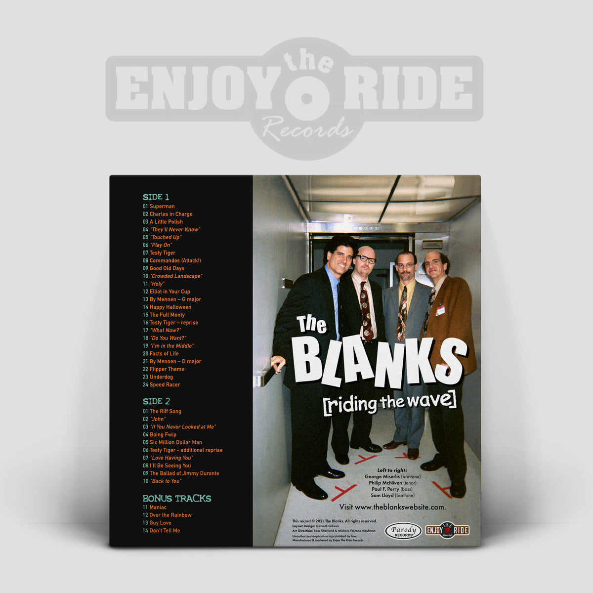 The Blanks - Riding The Wave "Ted's Band from the TV Show Scrubs" (ETR123)