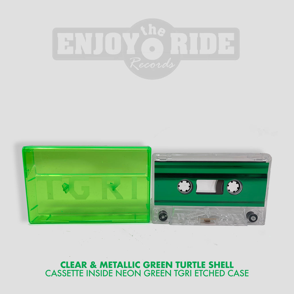 TMNT Let's Kick Shell Clear & Metallic Green Cassette Tape
