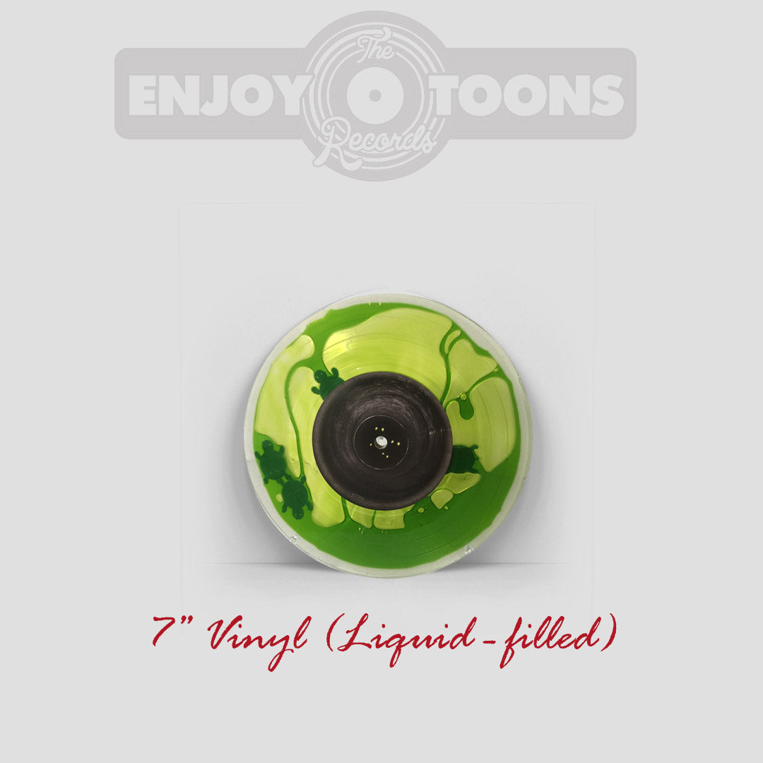 Turtle & Liquid Ooze Filled 7" of Let's Kick Shell!