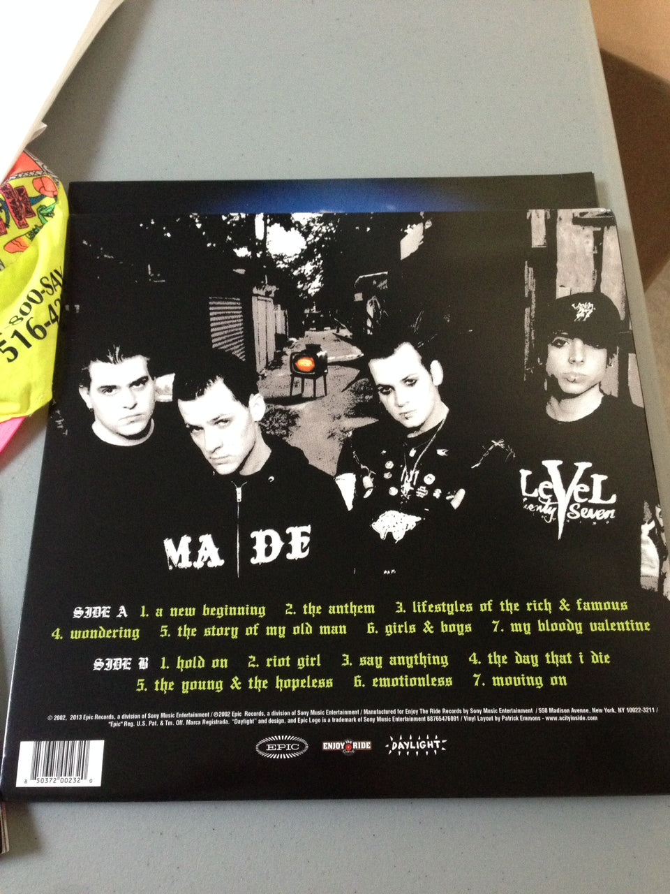 GOOD CHARLOTTE- THE YOUNG AND THE HOPELESS - 2nd Pressing (ETR032)