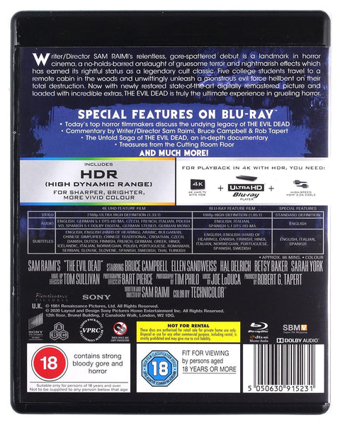 The Evil Dead 4K UHD + Blu Ray Combo (Staff Pick)