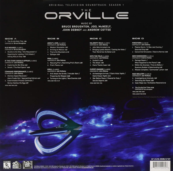 The Orville ORIGINAL TELEVISION SOUNDTRACK: SEASON 1 – VINYL 2XLP