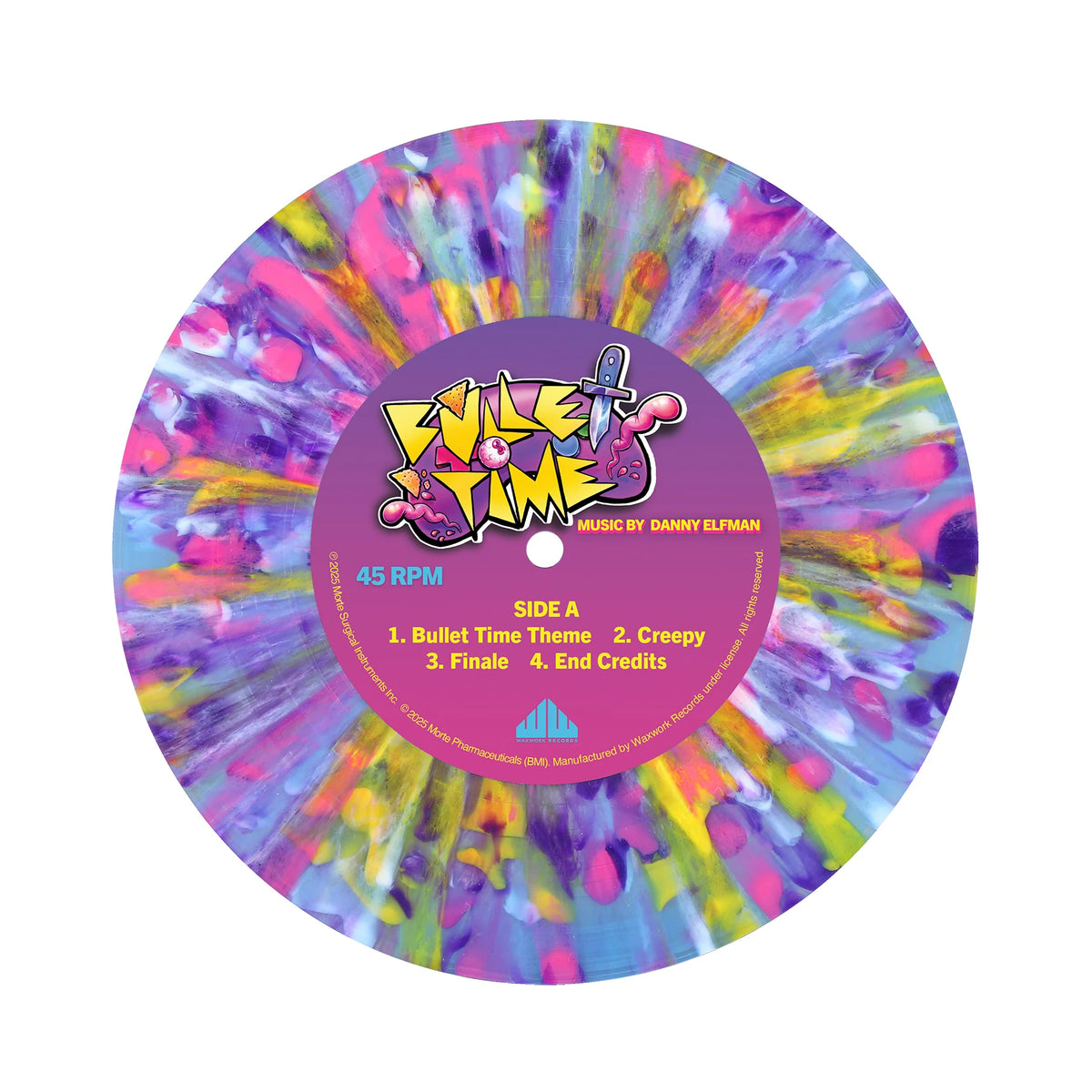 Bullet Time Original Animated Picture Soundtrack 7" by Danny Elfman (Distro Title)