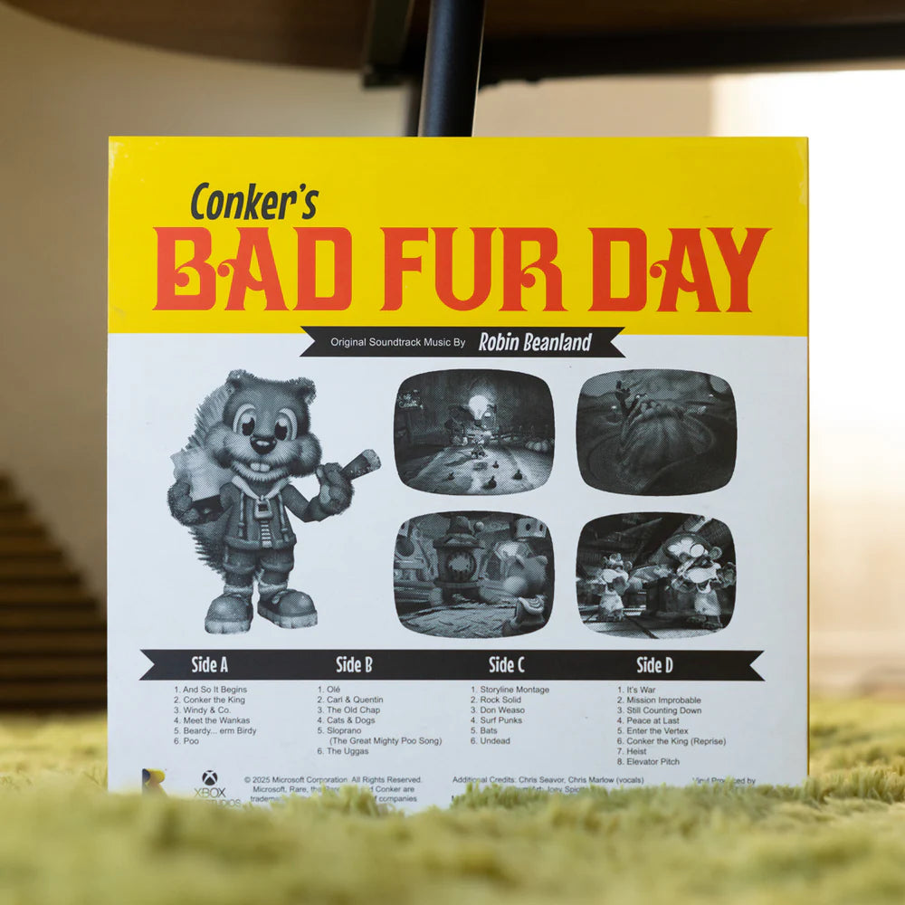 Conker’s Bad Fur Day Vinyl Soundtrack 2xLP Reissue (Distro Title)