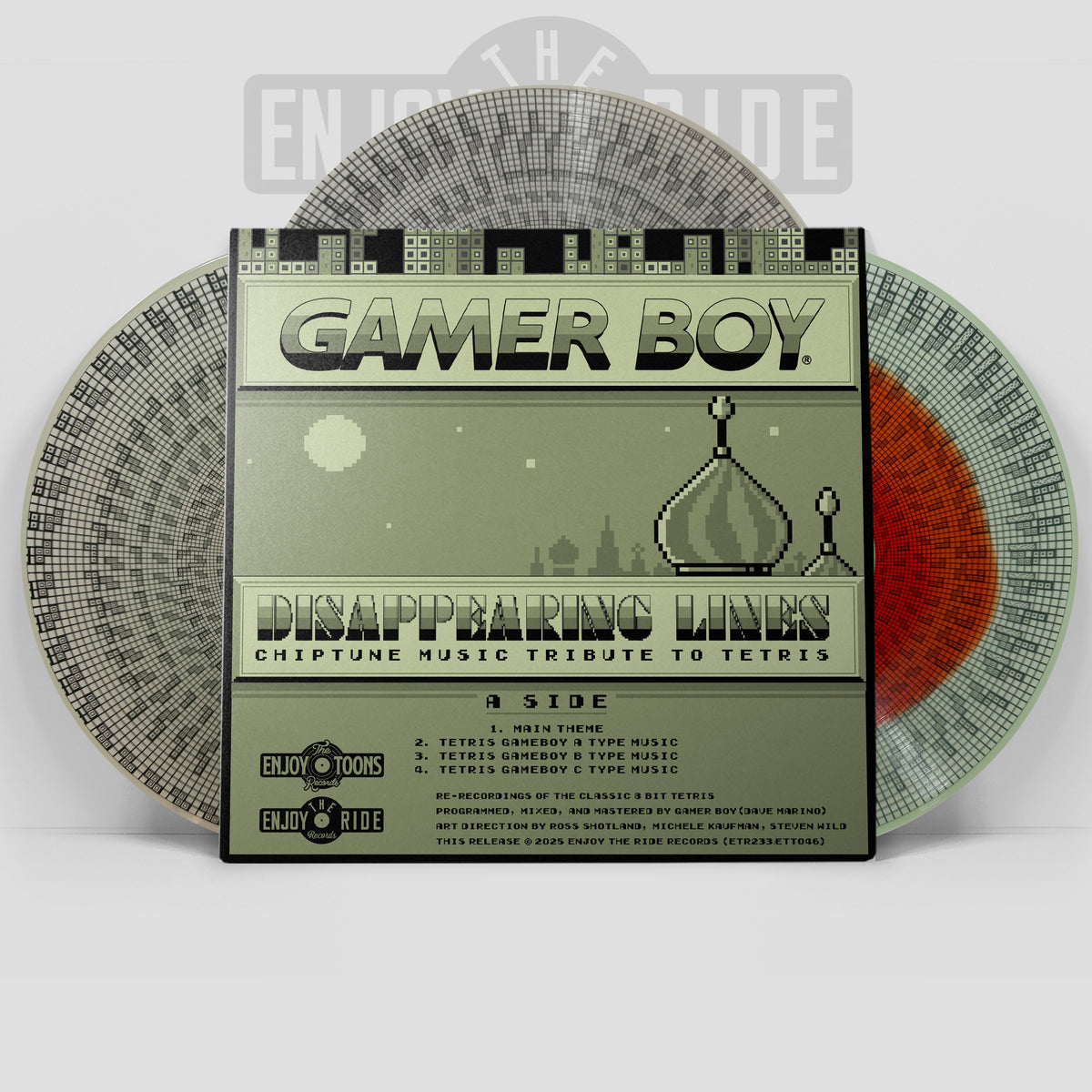 Disappearing Lines: Chiptune Music of Tetris by Gamer Boy (ETR233 / ETT046) Glow In The Dark Jacket