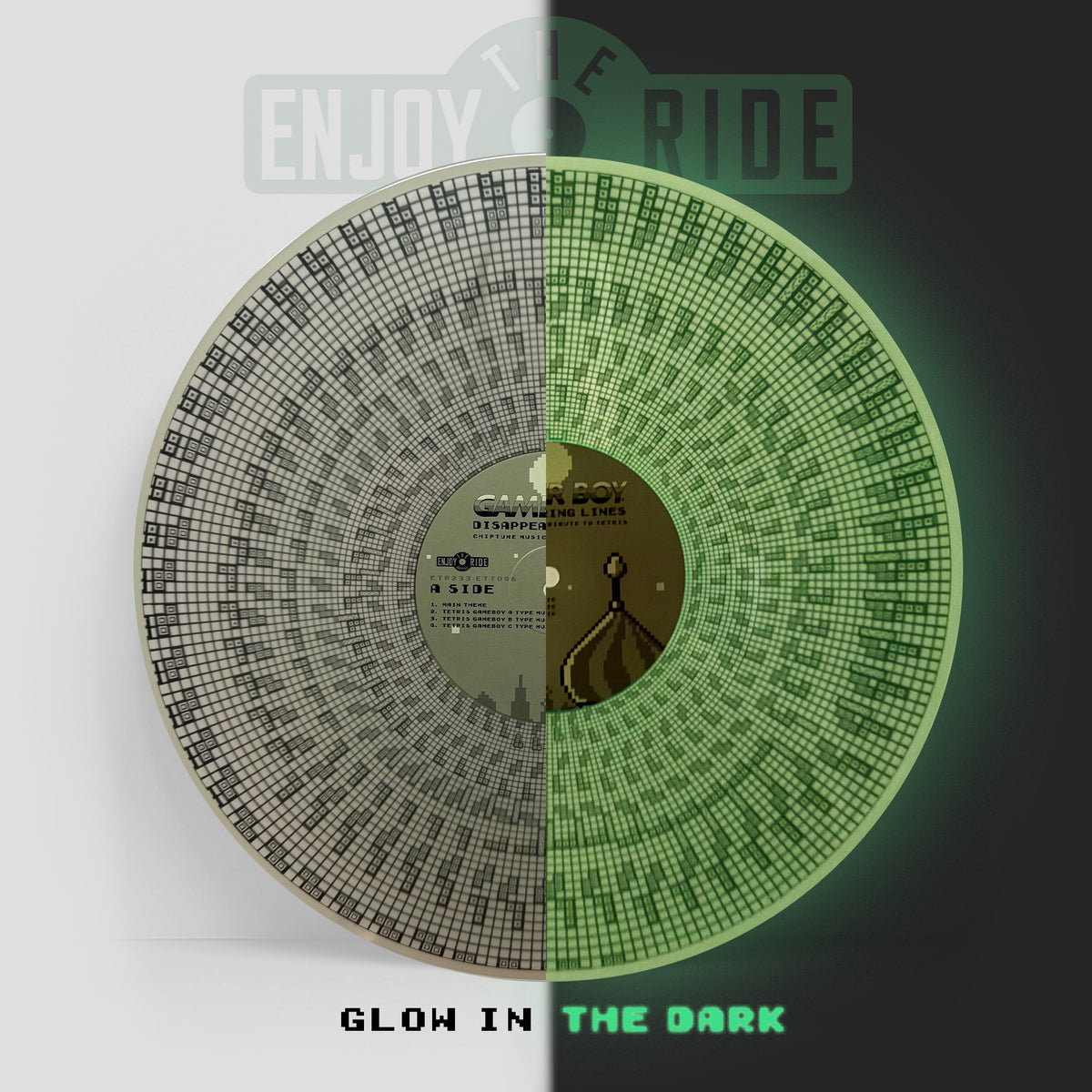 Disappearing Lines: Chiptune Music of Tetris by Gamer Boy (ETR233 / ETT046) Glow In The Dark Jacket