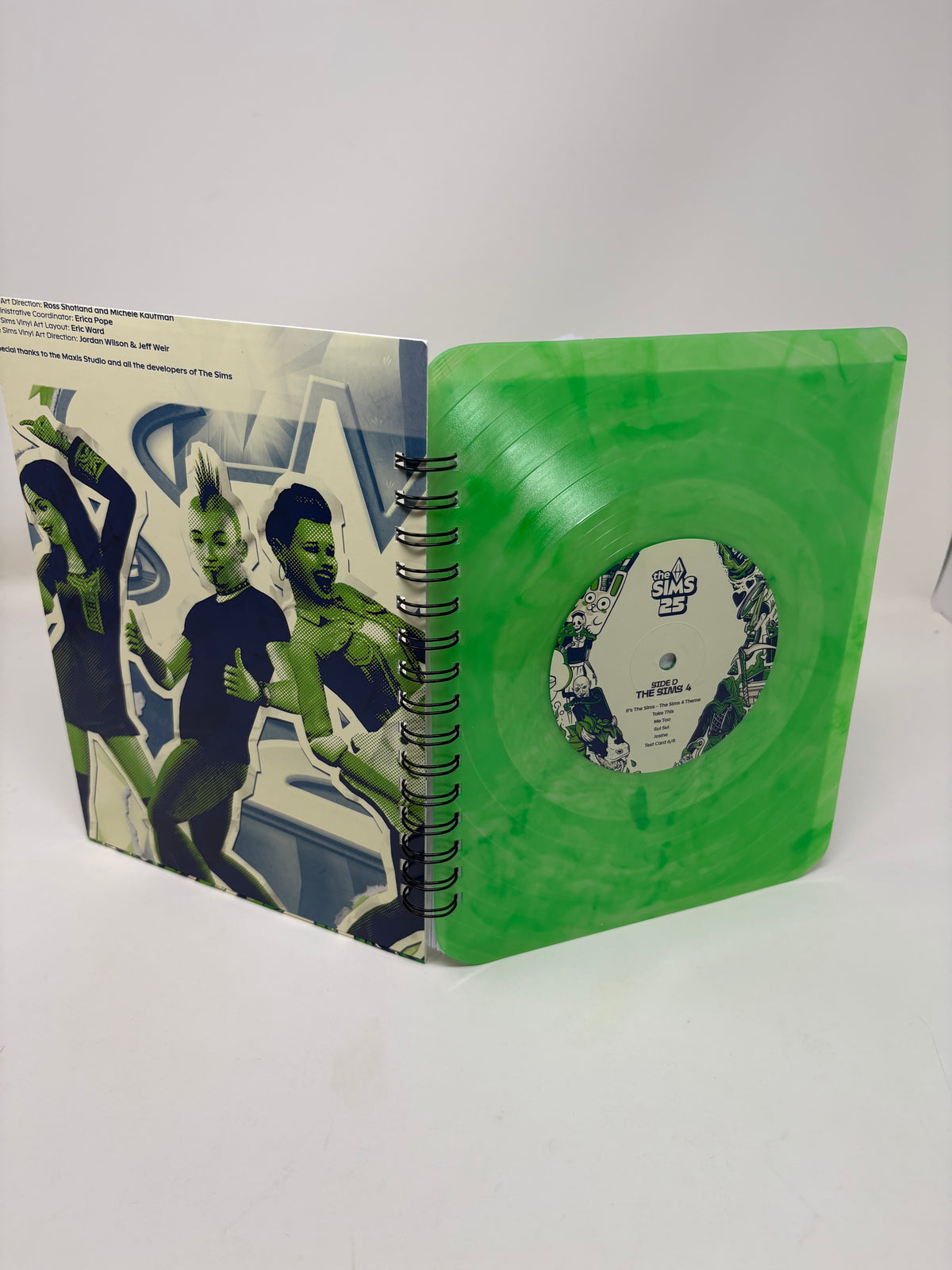 Repurposed Vinyl Lp Spiral Notebook