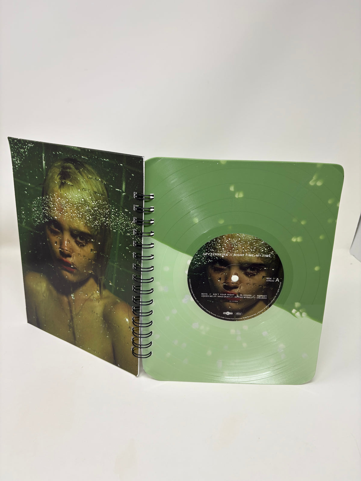 Repurposed Vinyl Lp Spiral Notebook