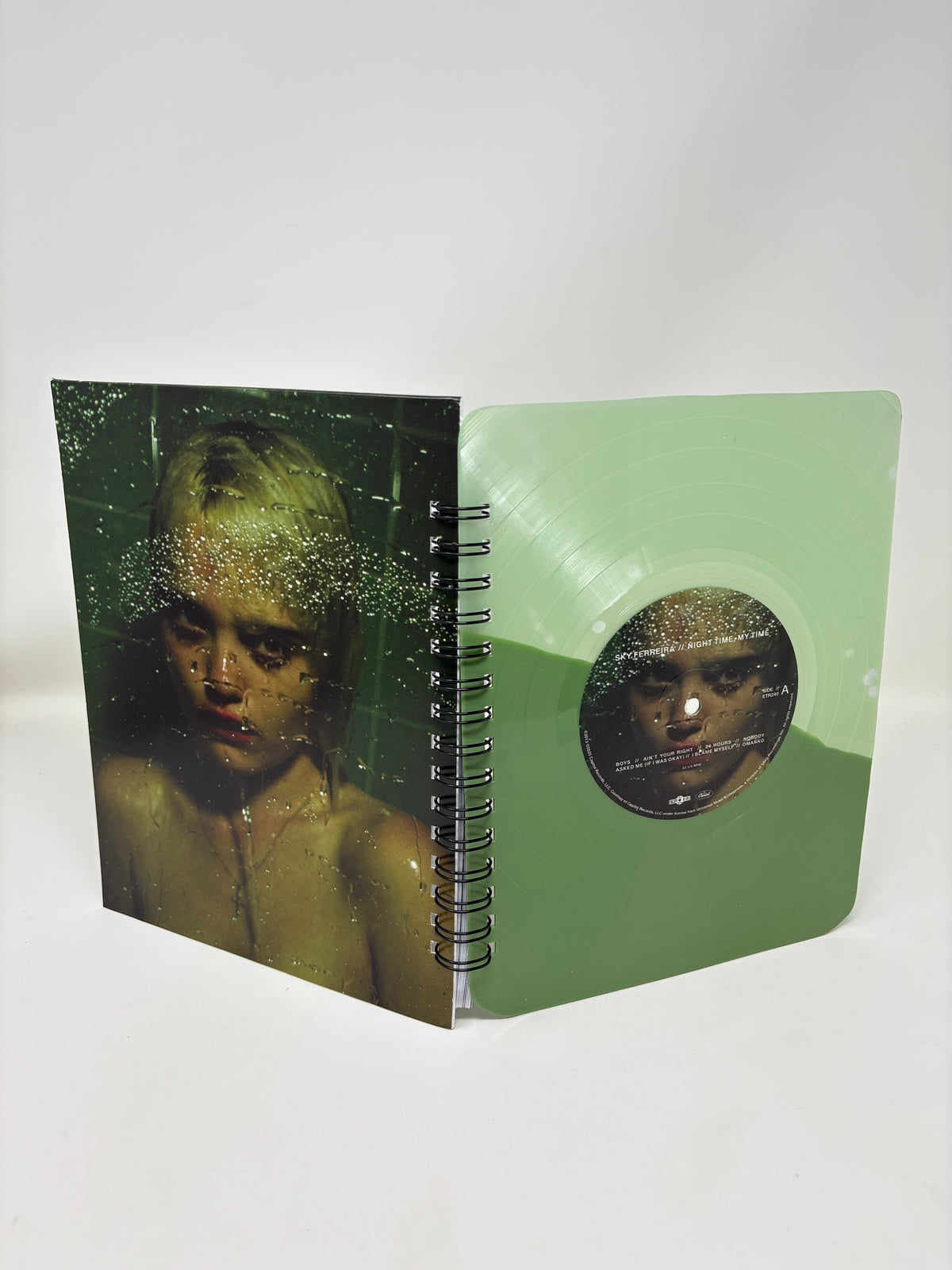 Repurposed Vinyl Lp Spiral Notebook