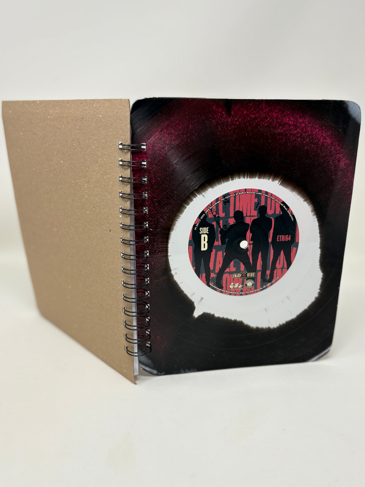 Repurposed Vinyl Lp Spiral Notebook