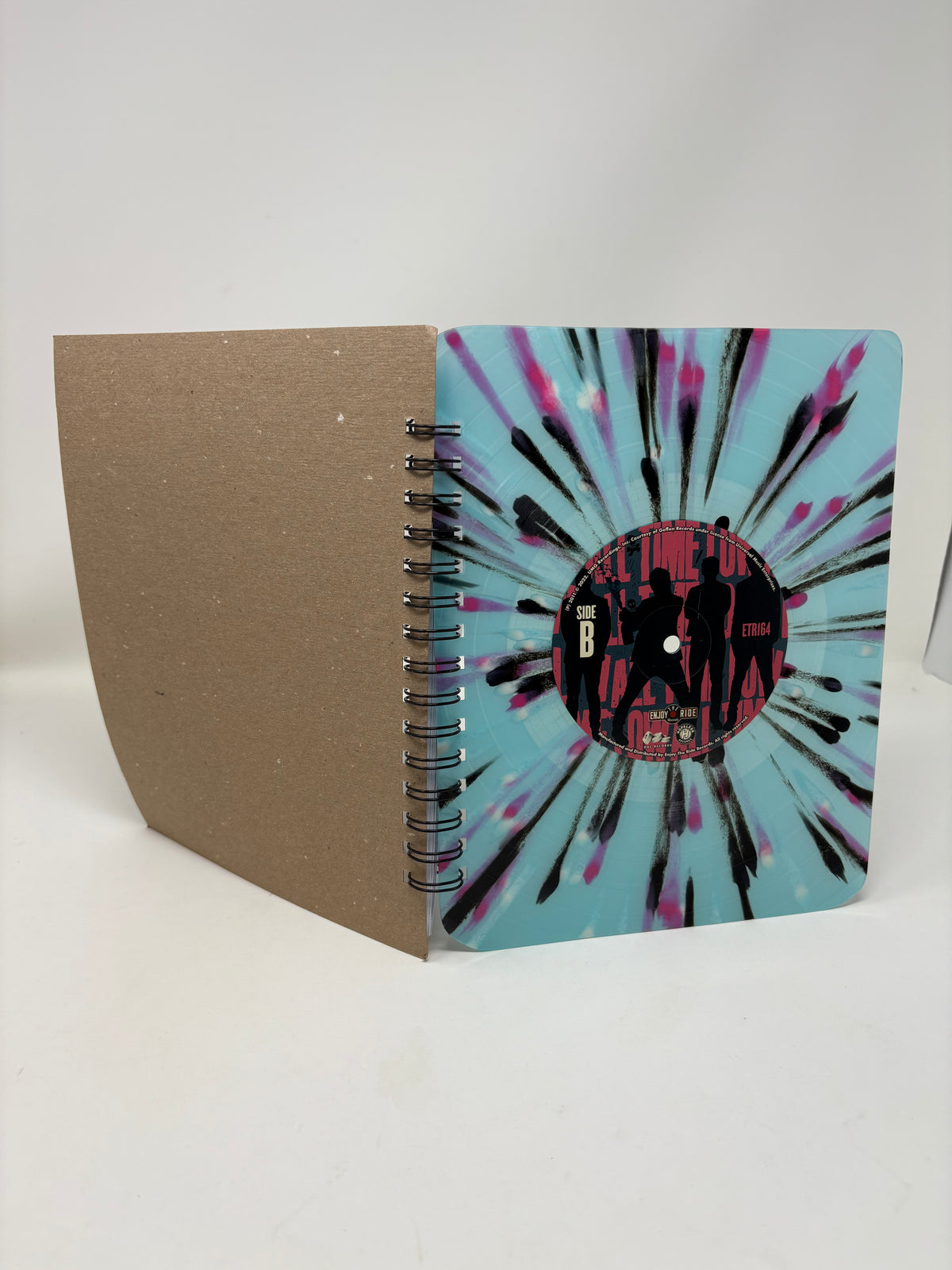 Repurposed Vinyl Lp Spiral Notebook