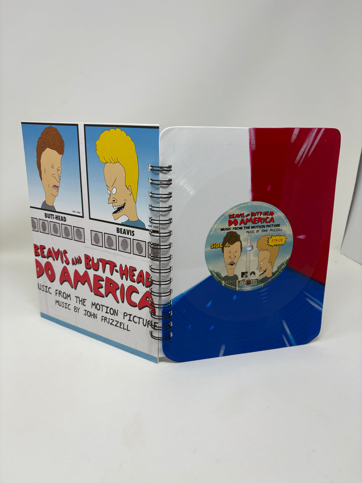 Repurposed Vinyl Lp Spiral Notebook