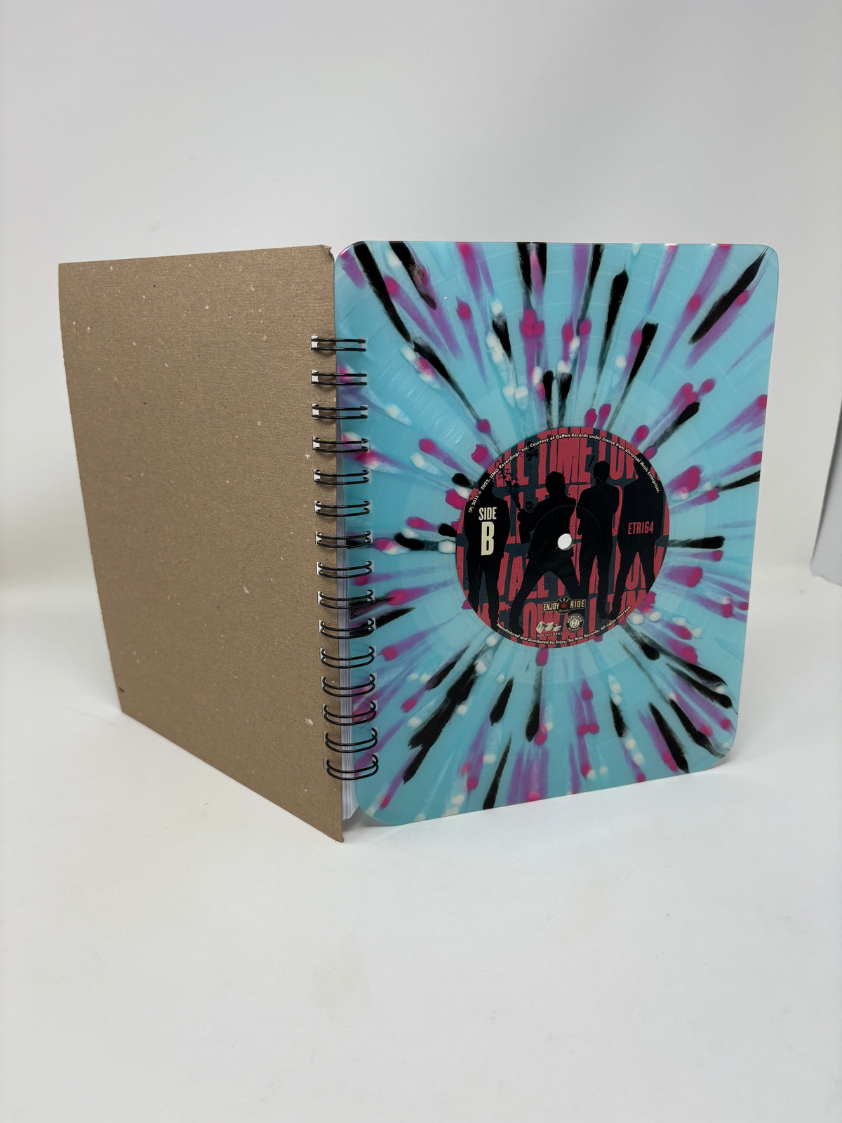 Repurposed Vinyl LP Spiral Notebook