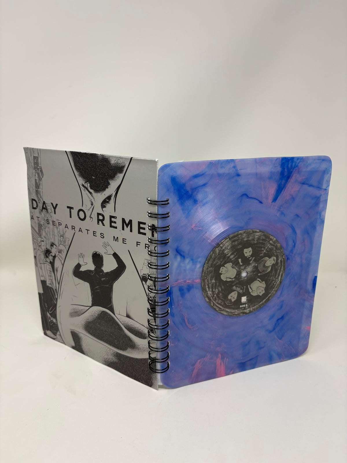 Repurposed Vinyl LP Spiral Notebook