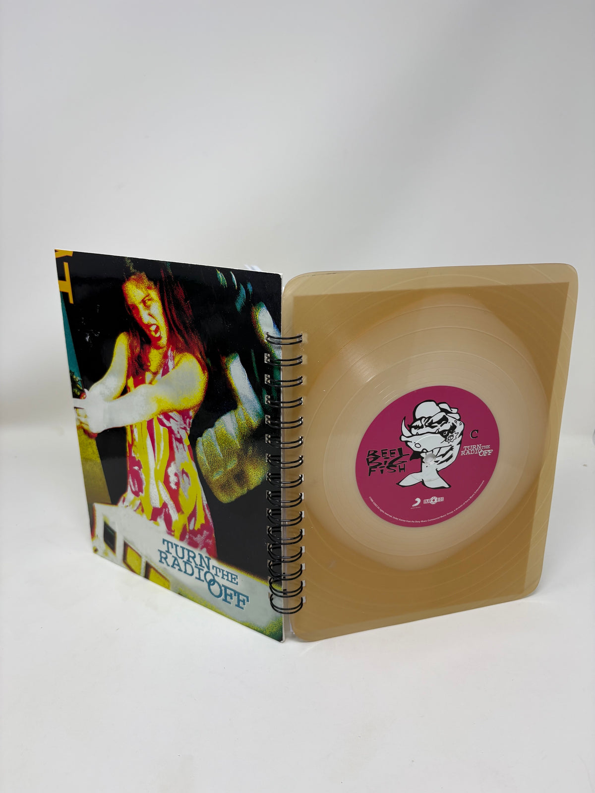 Repurposed Vinyl LP Spiral Notebook