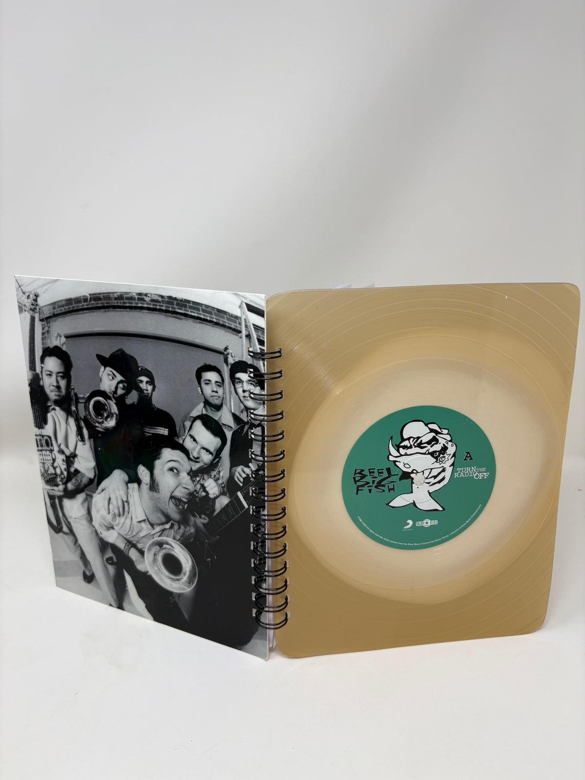 Repurposed Vinyl LP Spiral Notebook