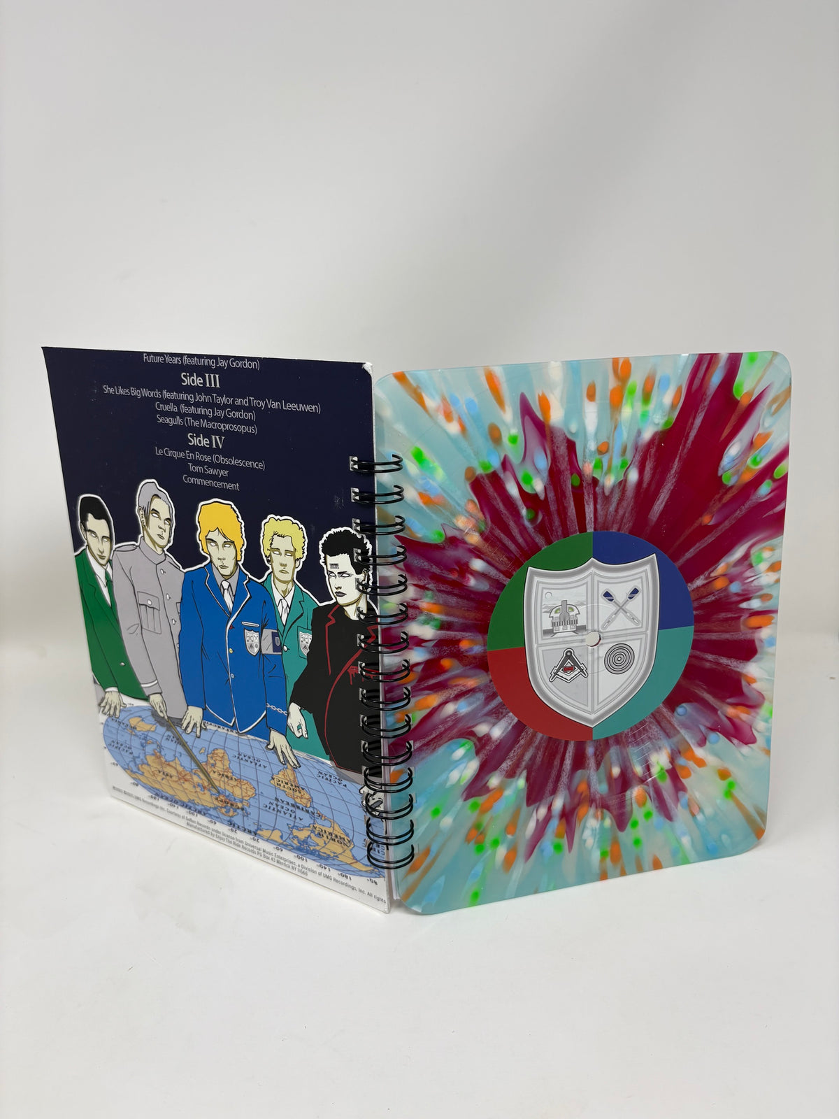 Repurposed Vinyl LP Spiral Notebook