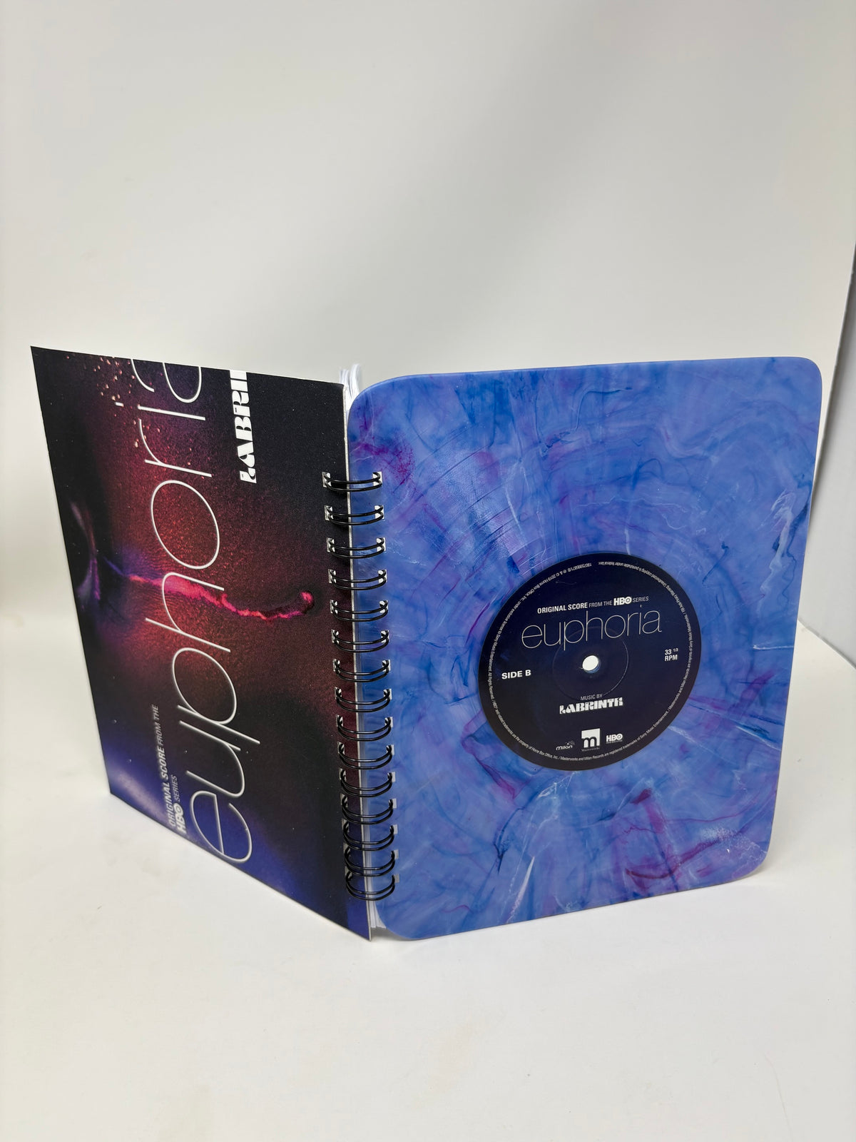 Repurposed Vinyl LP Spiral Notebook