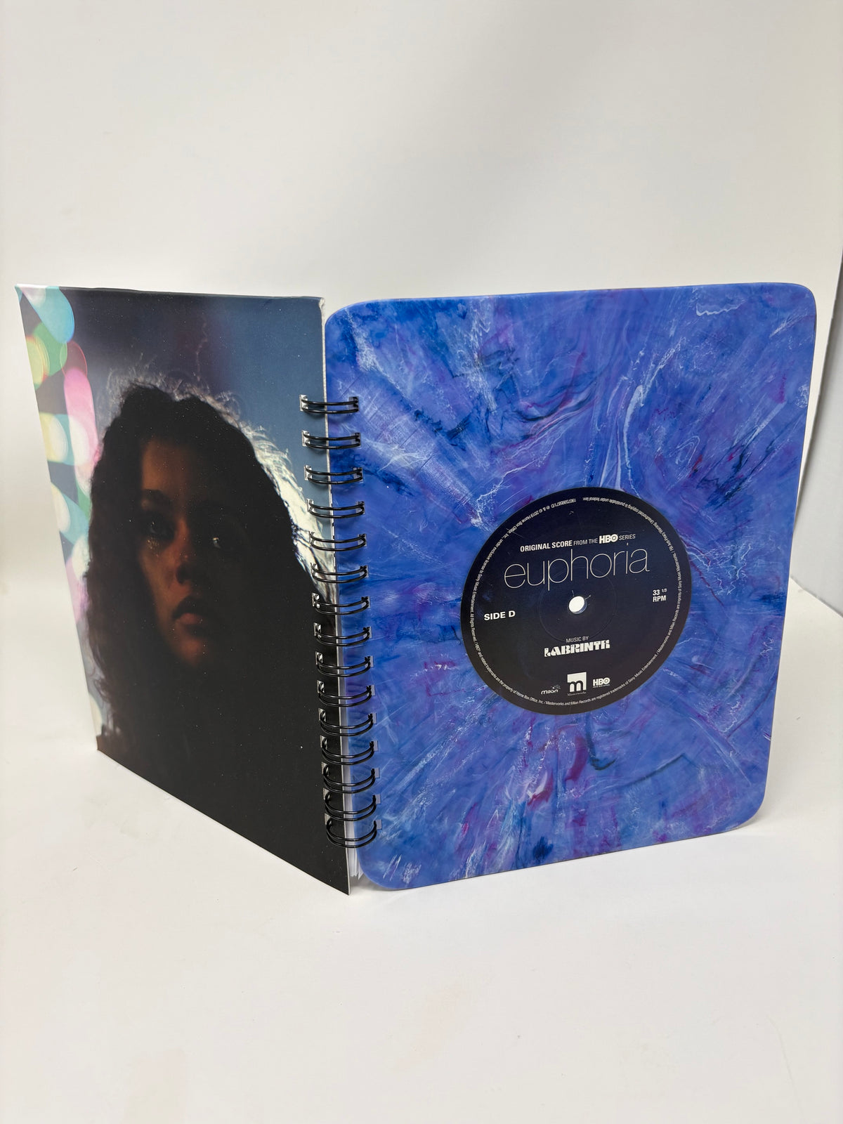 Repurposed Vinyl LP Spiral Notebook