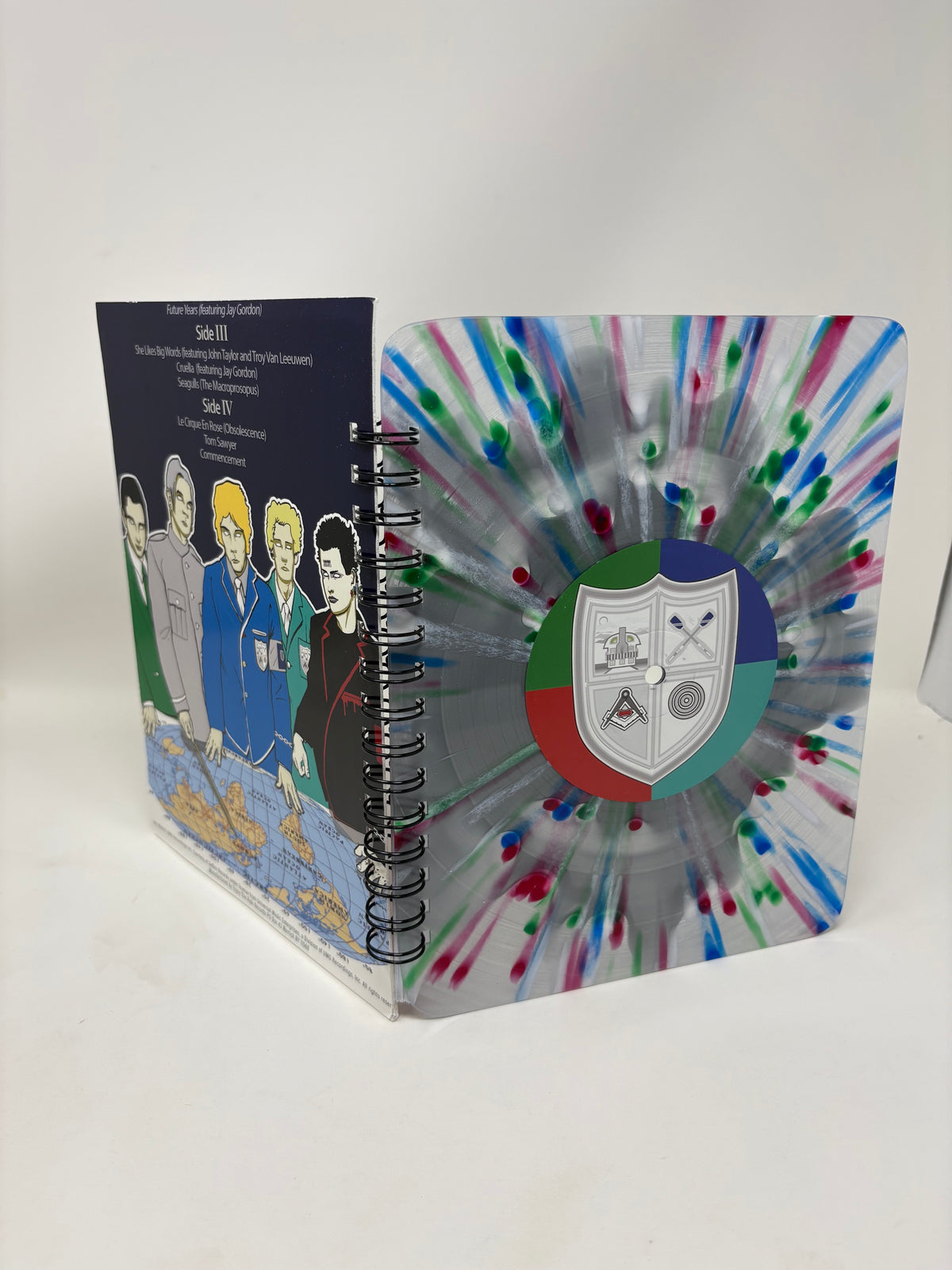 Repurposed Vinyl LP Spiral Notebook