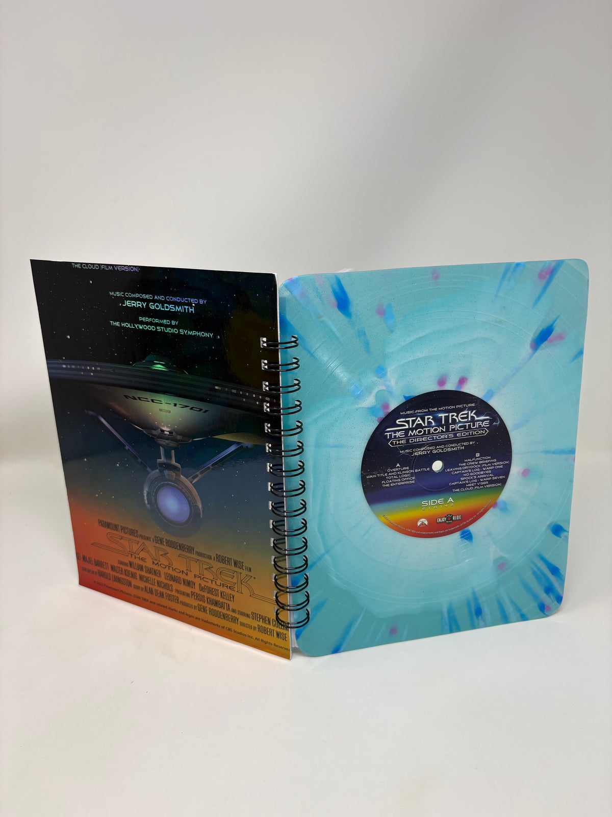 Repurposed Vinyl LP Spiral Notebook
