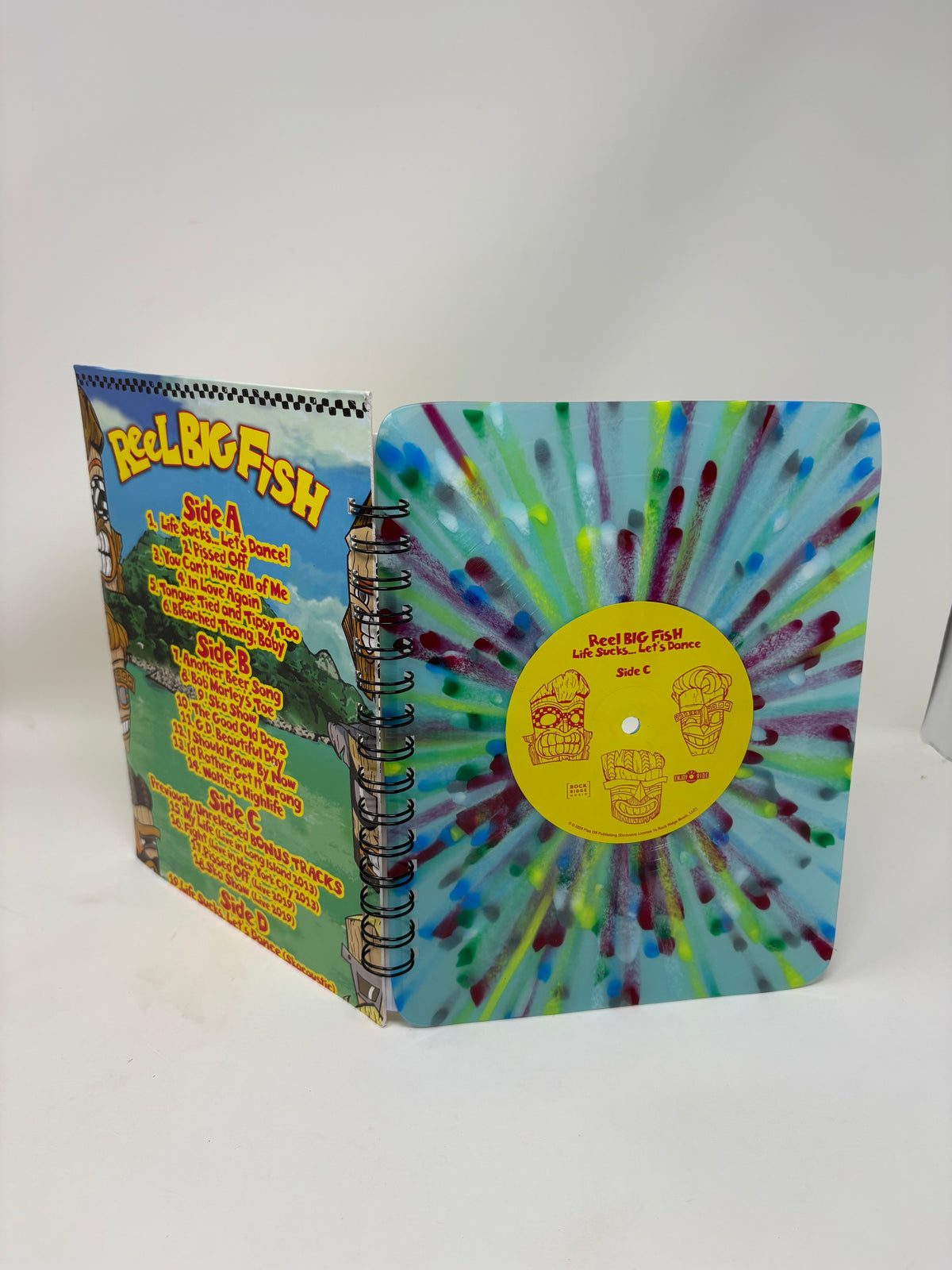 Repurposed Vinyl LP Spiral Notebook