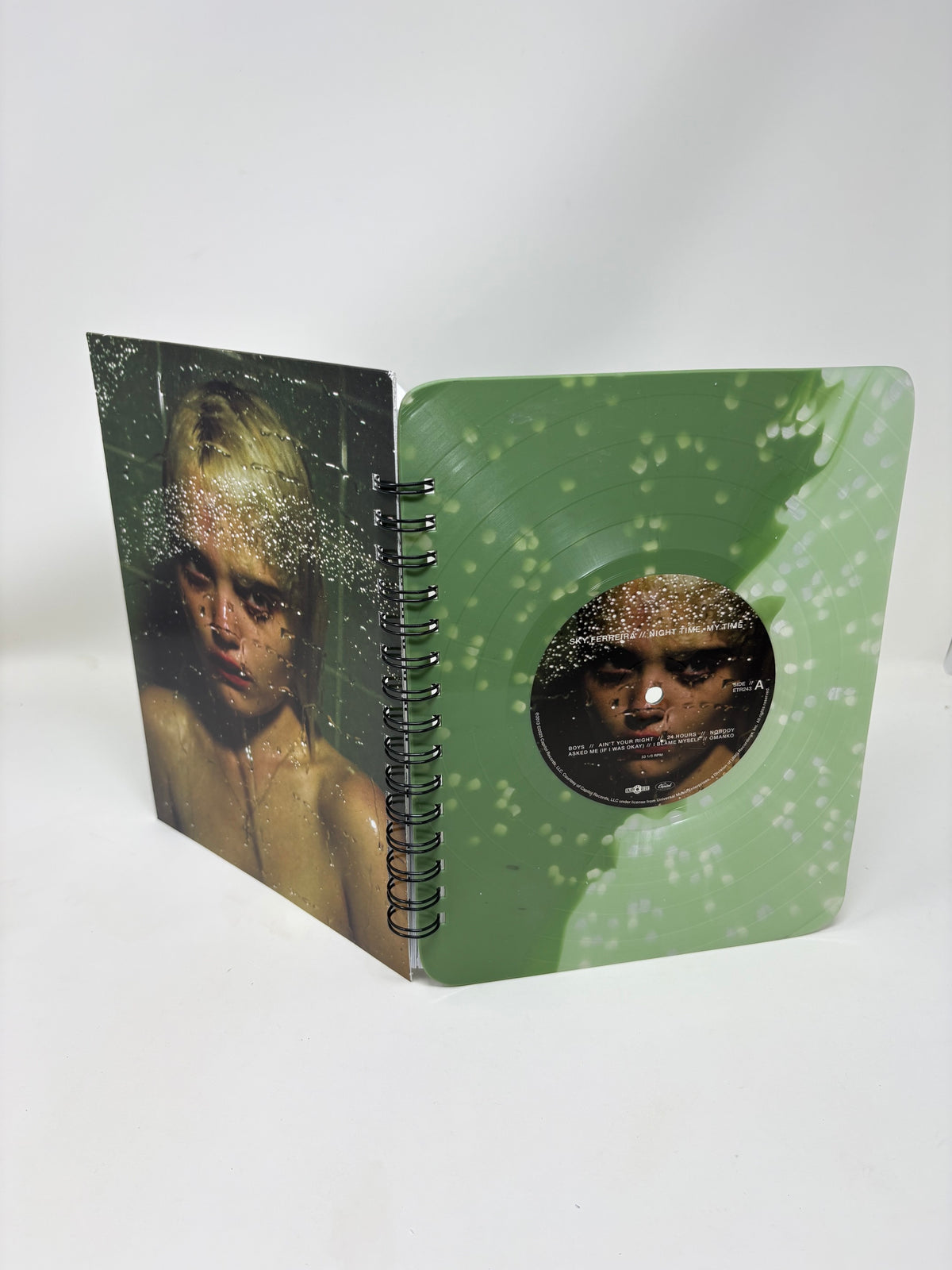Repurposed Vinyl LP Spiral Notebook