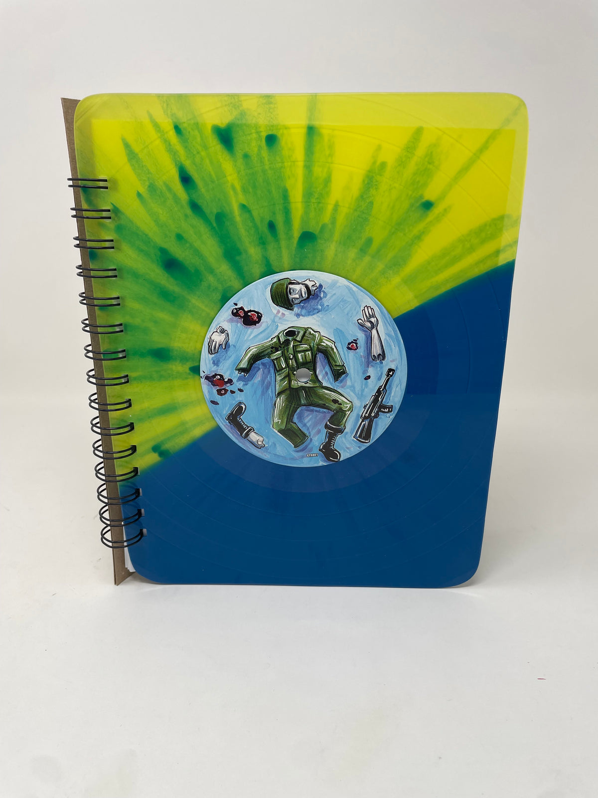 Repurposed Vinyl Lp Spiral Notebook