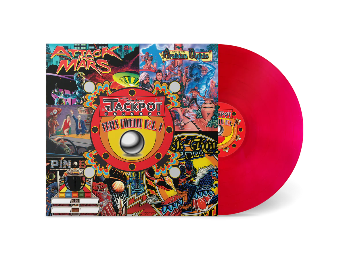 Jackpot Plays PINBALL, Vol. 1 (Transparent Red Vinyl LP)