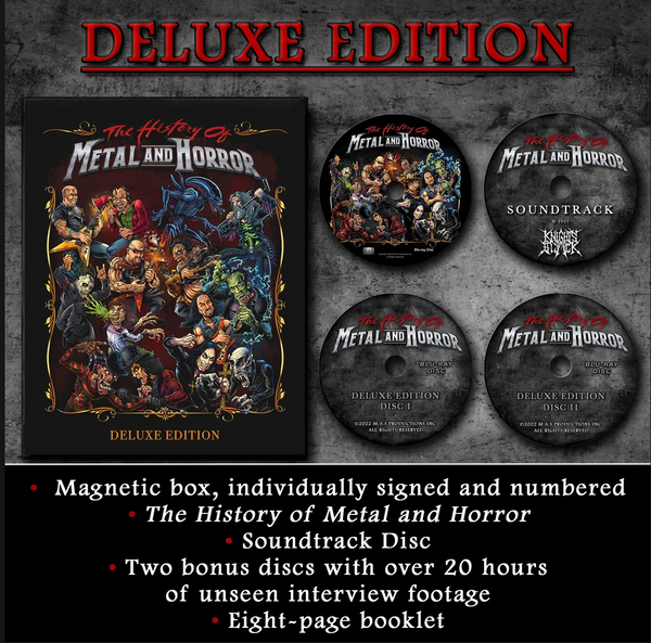 The History of Metal and Horror-Deluxe Edition with Soundtrack & 20hrs of bonus footage (Staff Pick)