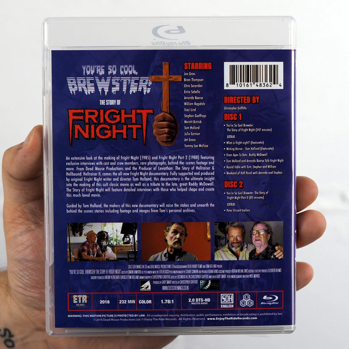 You're So Cool, Brewster! The Story of Fright Night 2 Disc Blu Ray Set (ETRM038)