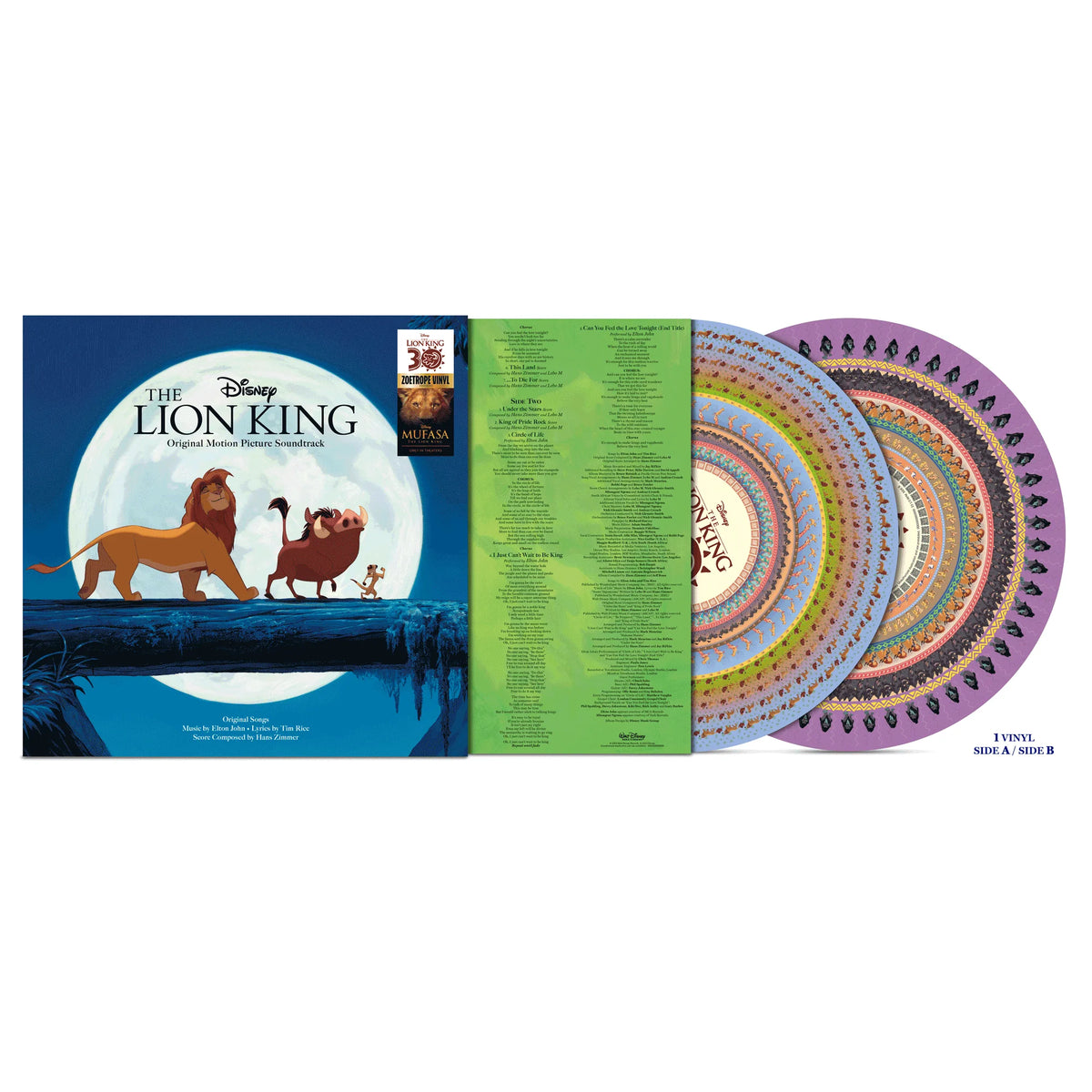 The Lion King (30th Anniversary) Zoetrope Picture Disc