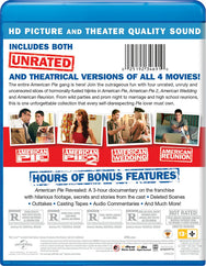 American Pie FOUR FILM Blu Ray Collection including 3 hour documentary (Staff Pick)