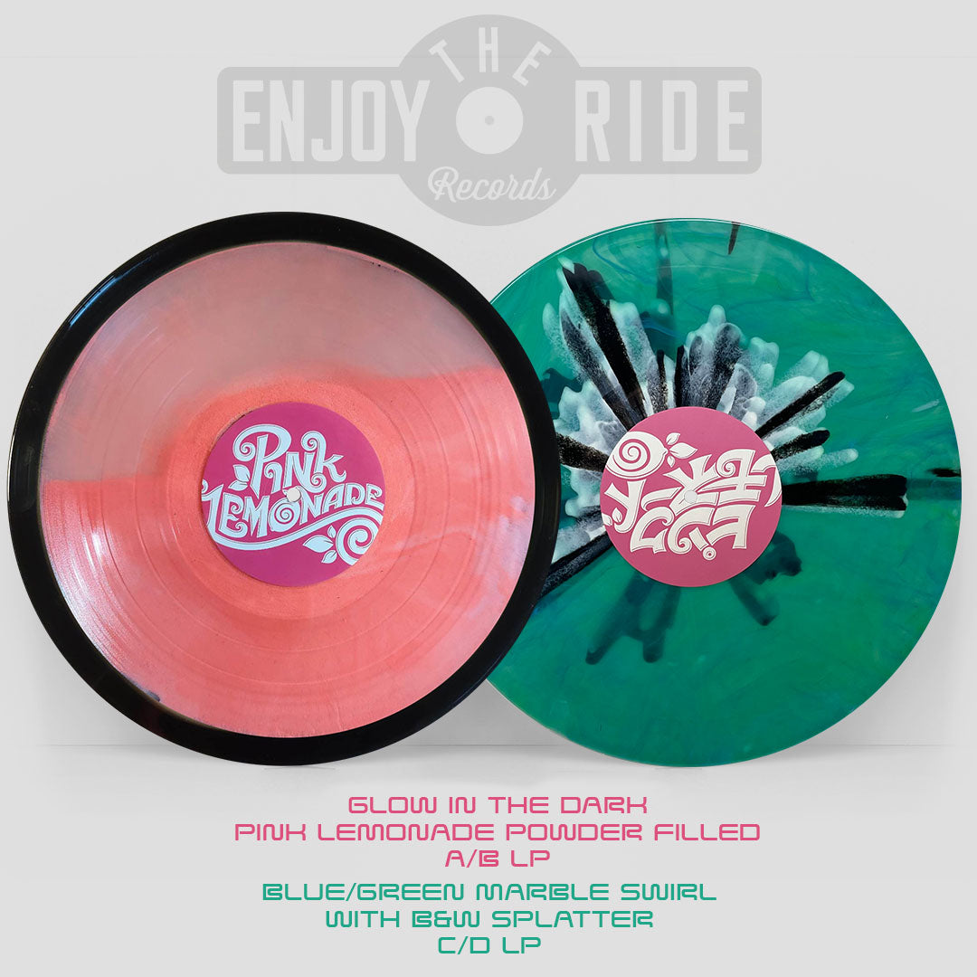 Closure In Moscow - "Pink Lemonade" Glow In The Dark Pink Lemonade Powder Filled A/B disc and a Blue/Green Marble Swirl with Black and White Splatter C/D disc
